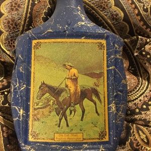 Frederic Remington “On The Trail” collector decanter